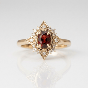 Gold Ruby Diamond Vintage Ring by Rose & Oliver - product image 1