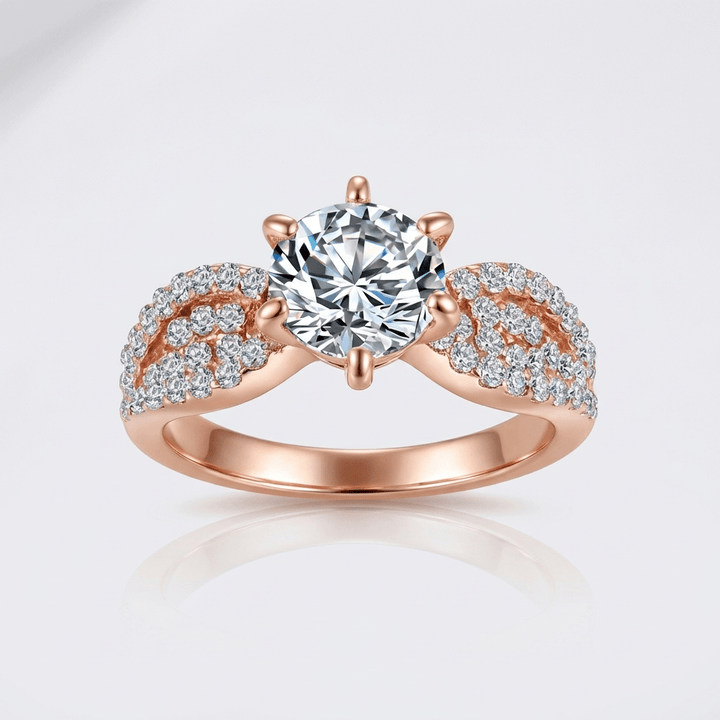 Rose Gold Diamond Legacy Ring by Rose & Oliver - product image 1
