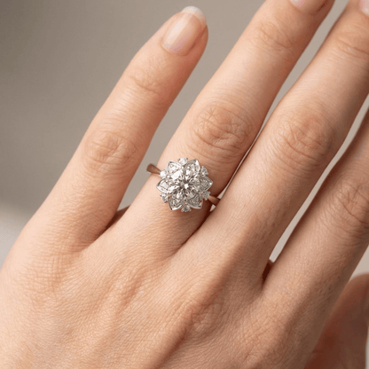 Silver Zirconia Lotus Light Ring by Rose & Oliver - product image 2