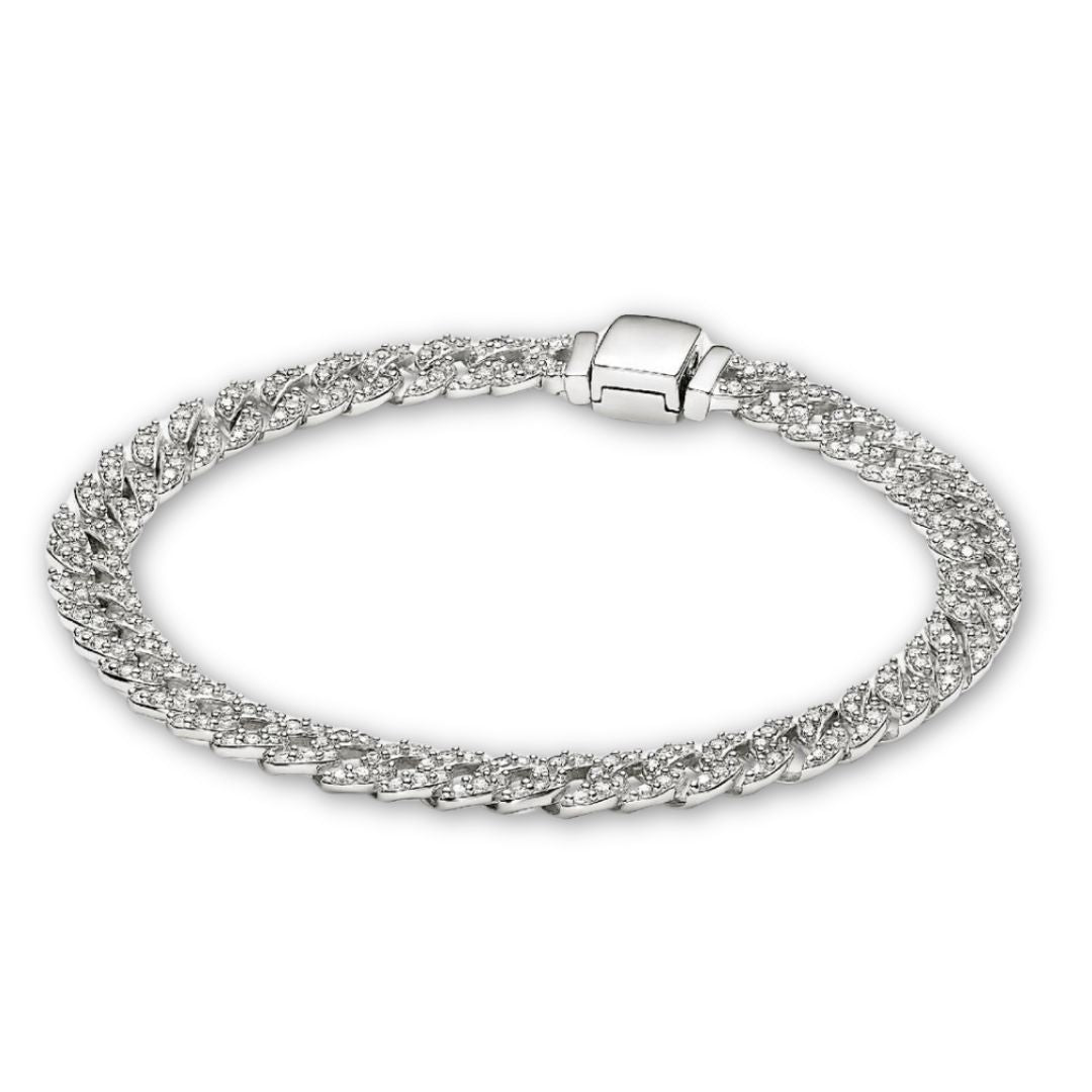 Pave Cuban Bracelet | Gold by Rose & Oliver - product image 2