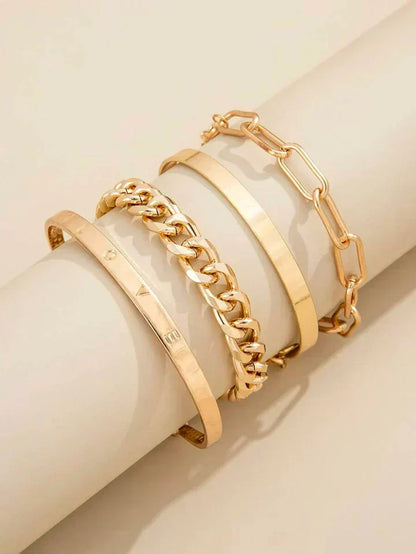 Elan Mercer Bracelet Set | White Gold by Rose & Oliver - product image 4